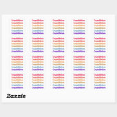 Sticker Carré Colorful Félicitations Texte Pour Graduation (Feuille)