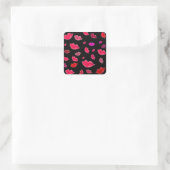 Sticker Carré Colorful lips (Sac)