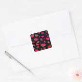 Sticker Carré Colorful lips (Enveloppe)