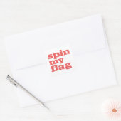 Sticker Carré Colorguard - Spin Mon Drapeau (Enveloppe)