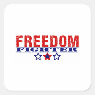 Sticker Carré Combattant de liberté