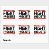 STICKER CARRÉ COMBATTRE LES FASCISTES (Feuille)