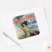 Sticker Carré Combattre ou acheter des obligations (Enveloppe)