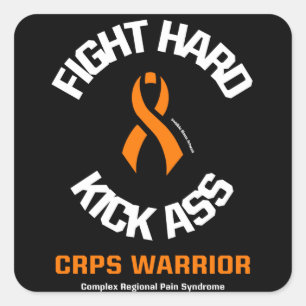 STICKER CARRÉ COMBATTRE UN COUP DUR...CRPS