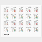 Sticker Carré Combien de nuits par semaine devriez-vous lire 6-7 (Feuille)