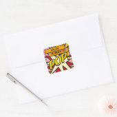 Sticker Carré Comic Book Ready to POP! Baby shower (Enveloppe)
