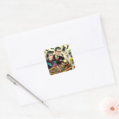 Sticker Carré Comics Retro Goth Couple (Enveloppe)