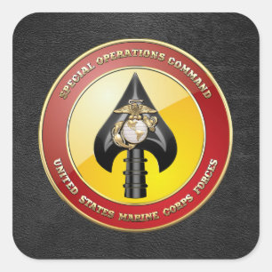 Sticker Carré Commande d'opérations spéciales d'usmc (MARSOC)