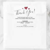 Sticker Carré Commander Merci Acheter Fabriqué Mon Jour (Sac)