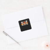 Sticker Carré Comme Classique - Skeleton Hands Heart (Enveloppe)