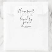 Sticker Carré Comme il est sucré à l'usage buffet bonbons de mar (Sac)