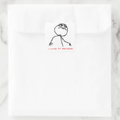 Sticker Carré Comme un patron (Sac)