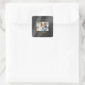 Sticker Carré commémoratif noir et or (Sac)