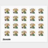 Sticker Carré Commencez petit. Restez régulier (Feuille)