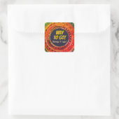 Sticker Carré Comment aller amusant enseignant coloré coloré (Sac)