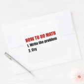 Sticker Carré Comment faire maths (Enveloppe)