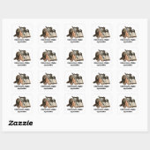 Sticker Carré Comment je mène mes batailles (Feuille)