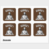 Sticker Carré Comment Jésus fait-il le café ? Hébreux (Feuille)