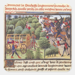 Sticker Carré Comment la duchesse d'Aigremont a donné naissance