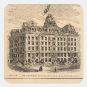 Sticker Carré Compagnie d'assurance-vie Continental