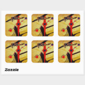 Sticker Carré Compas Art déco Sabena (Feuille)