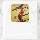 Sticker Carré Compas Art déco Sabena (Sac)