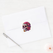 STICKER CARRÉ COMPLEXE CRAIRE AVEC FLEURS VIVES (Enveloppe)