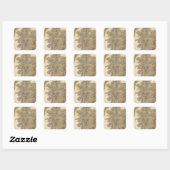 Sticker Carré Composite écossaise (Feuille)