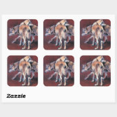 Sticker Carré Composition du loup 2001 (Feuille)