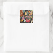 Sticker Carré Composition Kandinsky X Oeuvre Abstraite (Sac)