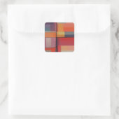 Sticker Carré Composition moderne Oeuvre Abstraite (Sac)