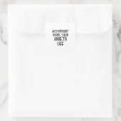 Sticker Carré Comptable Travailler Leurs Actifs (Sac)