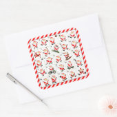 Sticker Carré Compte à rebours des vacances (Enveloppe)