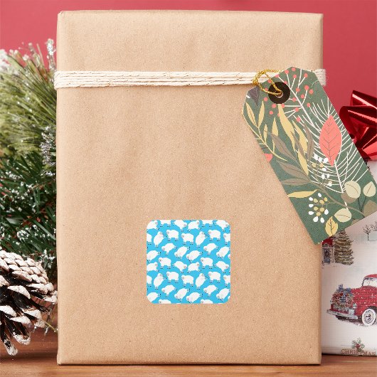 Sticker Carré Compter les moutons