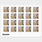 Sticker Carré Comptine de Mère l'Oie Conte de Fées (Feuille)
