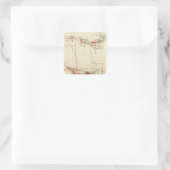 Sticker Carré Comstock Mine Maps Numéro III (Sac)