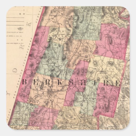Sticker Carré Comté de Berkshire (Devant)