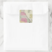 Sticker Carré Comté de Riley, Kansas (Sac)