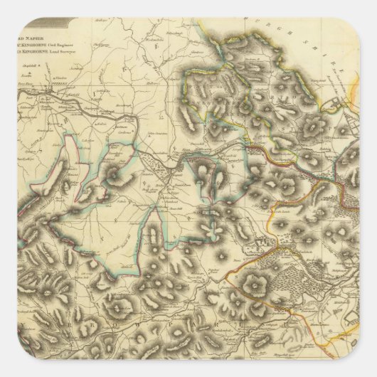 Sticker Carré Comté de Selkirk (Devant)