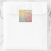 Sticker Carré Comté de Yolo 3 (Sac)