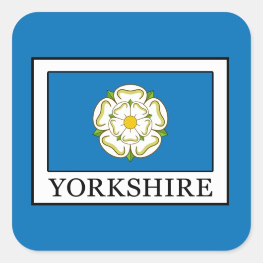 Sticker Carré Comté de Yorkshire (Devant)