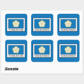 Sticker Carré Comté de Yorkshire (Feuille)