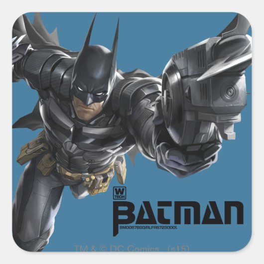 Sticker Carré Concept Batman avec Batclaw (Devant)