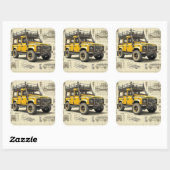 Sticker Carré Concept Defender (Feuille)