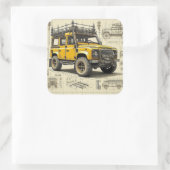 Sticker Carré Concept Defender (Sac)
