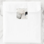 Sticker Carré Concepteur d'intérieur de formes d'aquarelle Abstr (Sac)