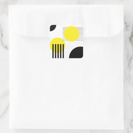 Sticker Carré Conception abstraite (Sac)