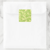 Sticker Carré Conception Camo Vert (Sac)