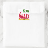 Sticker Carré Conception cool Pour Le Ghana (Sac)