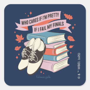Sticker Carré Conception de citation de finales de Gilmore Girls